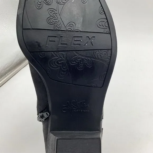 Life Stride Soft System Women's Black Suede Ankle Boots Size 10 M - Picture 9 of 10